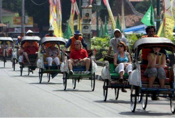 Becak: Foot-Pedaled Transportation in Yogyakarta